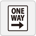 道路標識 ONE WAY